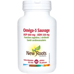 New Roots Oméga 3 Sauvage AEP 660Â mg ADH 330Â mg