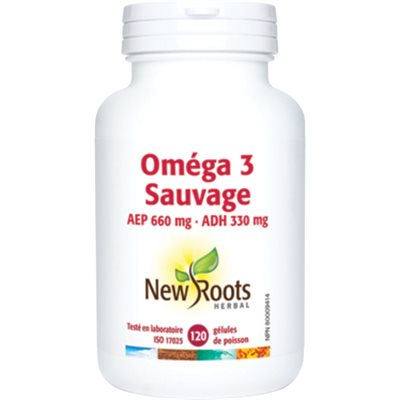 New Roots Oméga 3 Sauvage AEP 660Â mg ADH 330Â mg