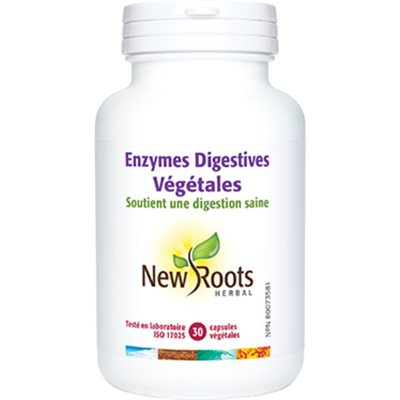 New Roots Enzymes Digestives Végétales 30caps