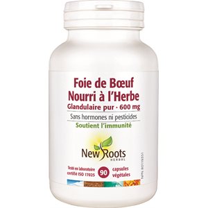 New Roots Herbal Foie De Bœuf Nourri À L’Herbe 90caps