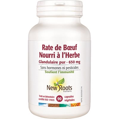 New Roots Herbal Rate De Bœuf Nourri À L’Herbe 90caps