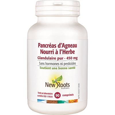 New Roots Herbal Pancreas D’Agneau Nourri À L’Herbe 90caps
