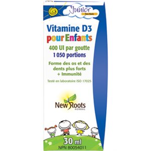 New Roots Children's Vitamin D3 30 ml · 1,050 Servings