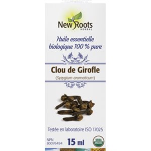 New Roots Clove Bud Essential Oil 15 ml