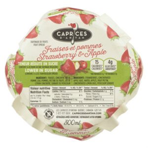 Strawberry & Apple Fruit Spread Lower In Sugar 300Ml