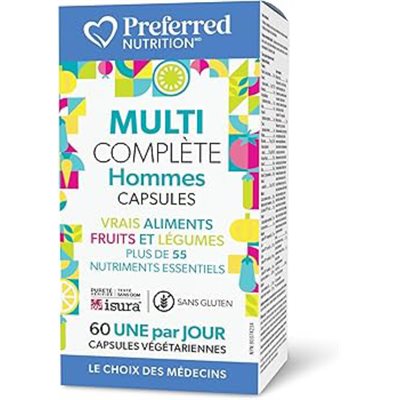 Preferred Nutrition Multi Hommes 60Caps
