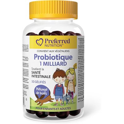 Preferred Nutrition Probiotic 1 billion-Mixed Berry 50gummies