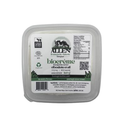 Fromagerie Allen Biocreme Ciboulette Et Ail 160g