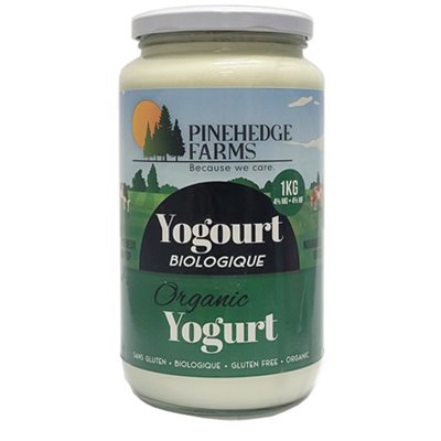 Pinehedge Farms yogourt biologique