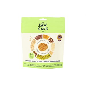 Low Carb Super Seeds Cracker - Black Pepper 100g