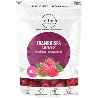 SUBLIMA Freeze Dried Raspberries 65g