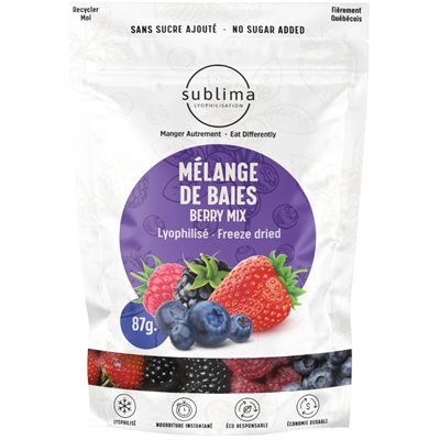 SUBLIMA Freeze Dried Mixed Berries 87g