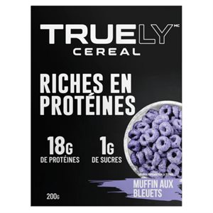 Truely Cereal Protein Blueberry muffin 198G