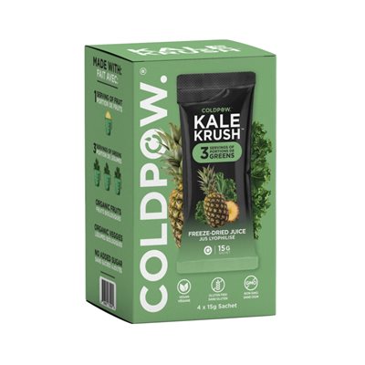 Coldpow Drinks Kale Krush 4x15g sachets