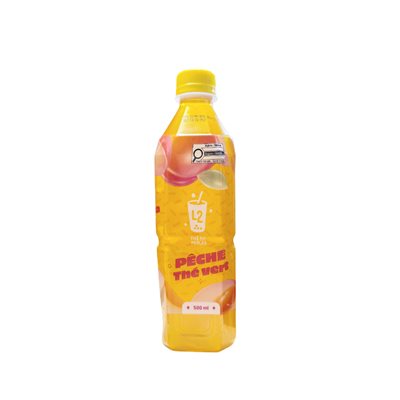 L2Go Peach Green Bubble Tea 500ml