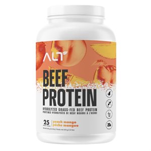 Alt Grass-Fed Beef Protein Isolate Peach Mango 25 Servings