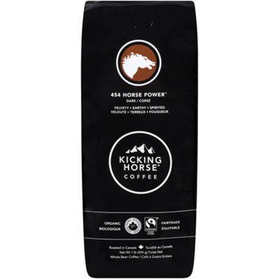 Kicking Horse Coffee 454 Horse Power Café à Grains Entiers Corsé 454 g