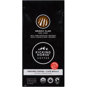 Kicking Horse Coffee Grizzly Claw Café Moulu Corsé 284 g