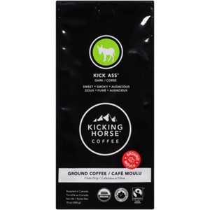 Kicking Horse Coffee Kick Ass Ground Coffee Dark 284 g