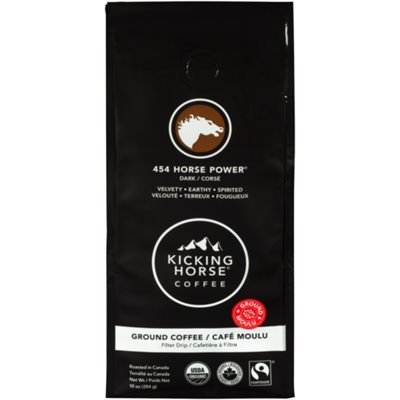 Kicking Horse Coffee Café Moulu 454 Horse Power Corsé 284 g