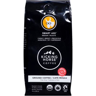 Kicking Horse Coffee Smart Ass Medium Filter Drip Ground Coffee 284 g 