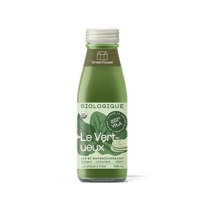 Greenhouse Jus Cru et Biologique le Vertueux 300 ml Greenhouse Jus Cru et Biologique le Vertueux 300 ml