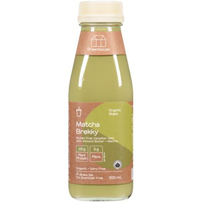 Greenhouse Organic Shake Matcha Brekky 300 ml 