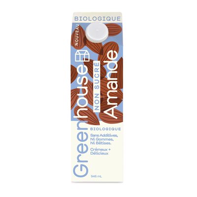 Greenhouse Boisson aux amandes bio non sucrée 946 ml Greenhouse Boisson aux amandes bio non sucrée 946 ml