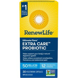 Renewlife Ultimate Flora Extra care Probiotic 50 billion cultures 30capsules
