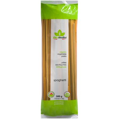 Bioitalia Pâtes aux Légumes Biologiques Spaghetti 500 g