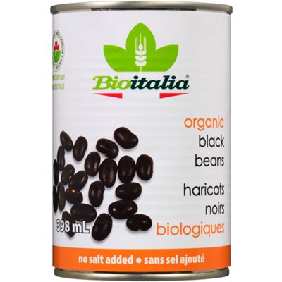 Bioitalia Black Beans Organic 398 ml 