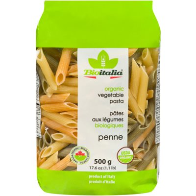 Bioitalia Organic Vegetable Pasta Penne 500 g 500G