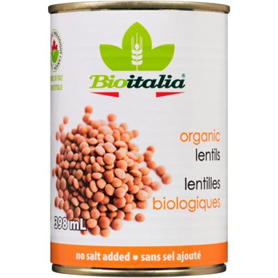 Bioitalia Lentilles Biologiques 398 ml