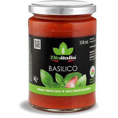 Bioitalia Organic Basil Sauce 358 ml 358ML