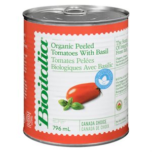 Bioitalia Organic Peeled Tomatoes with Basil 796 ml 