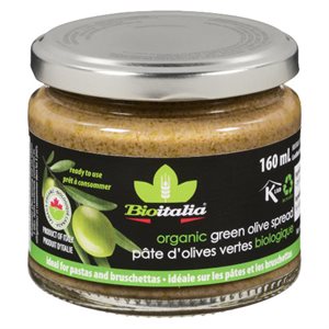 Bioitalia Organic Green Olive Spread 160 ml 160 mL