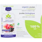 Bioitalia Purée Biologique Pomme et Cassis 6 Sachets x 120 g (720 g)