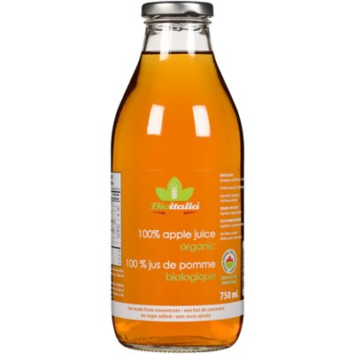 Bioitalia 100 % Jus de Pomme Biologique 750 ml