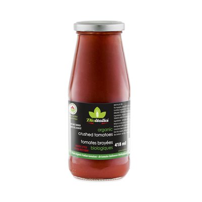 Bioitalia Crushed Tomatoes Rustic Style Organic 418 ml 