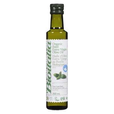Bioitalia Basilic Olio Organic Basil Extra Virgin Olive Oil 250 ml 