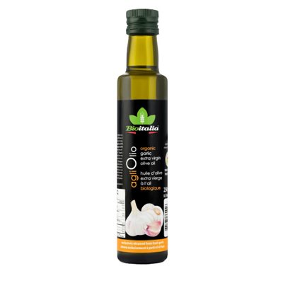 Bioitalia Organic Extra Virgin Olive Oil Garlic 250 ml