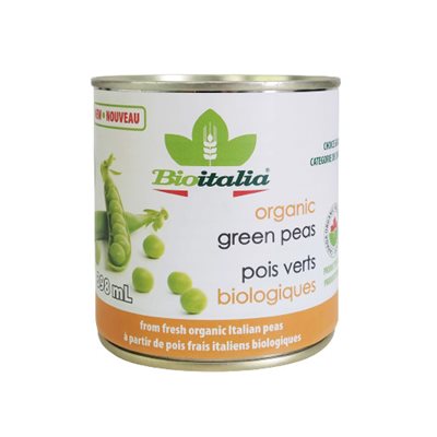 Bioitalia petits pois verts biologique