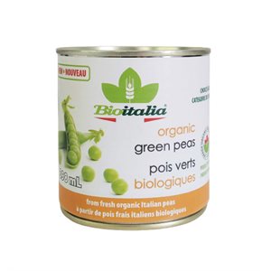 Bioitalia Organic Green Peas 398ml
