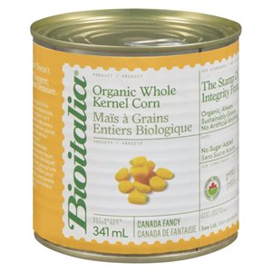 Bioitalia Organic Whole Kernel Corn 341ml