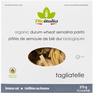 Bioitalia Organic Durum Wheat Semolina Pasta Tagliatelle 375 g 375g
