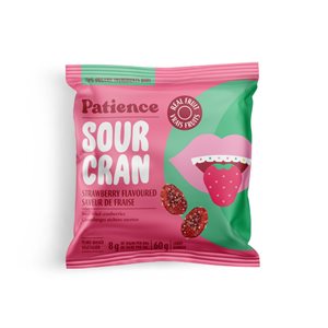 Patience Fruit & Co Sour Cran Bonbon à Saveur de Fraise Surette 60 g