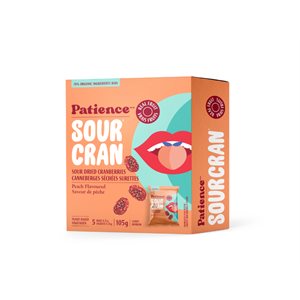 Patience& Co Multipack De Canneberges Séchées Et De Pêches 105G
