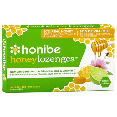 Honibe Honey Lozenges Agrumes 10 Pastilles