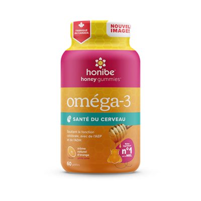 Honibe Omega-3 60 Gummies Orange flavor