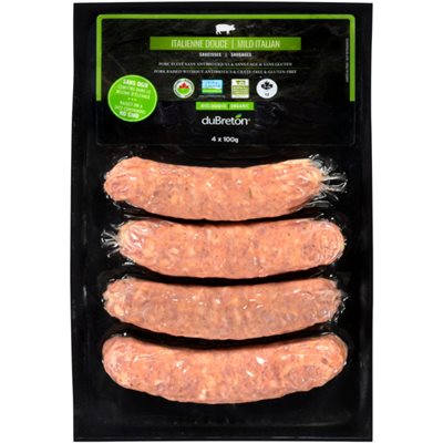 duBreton Organic Mild Italian Sausages